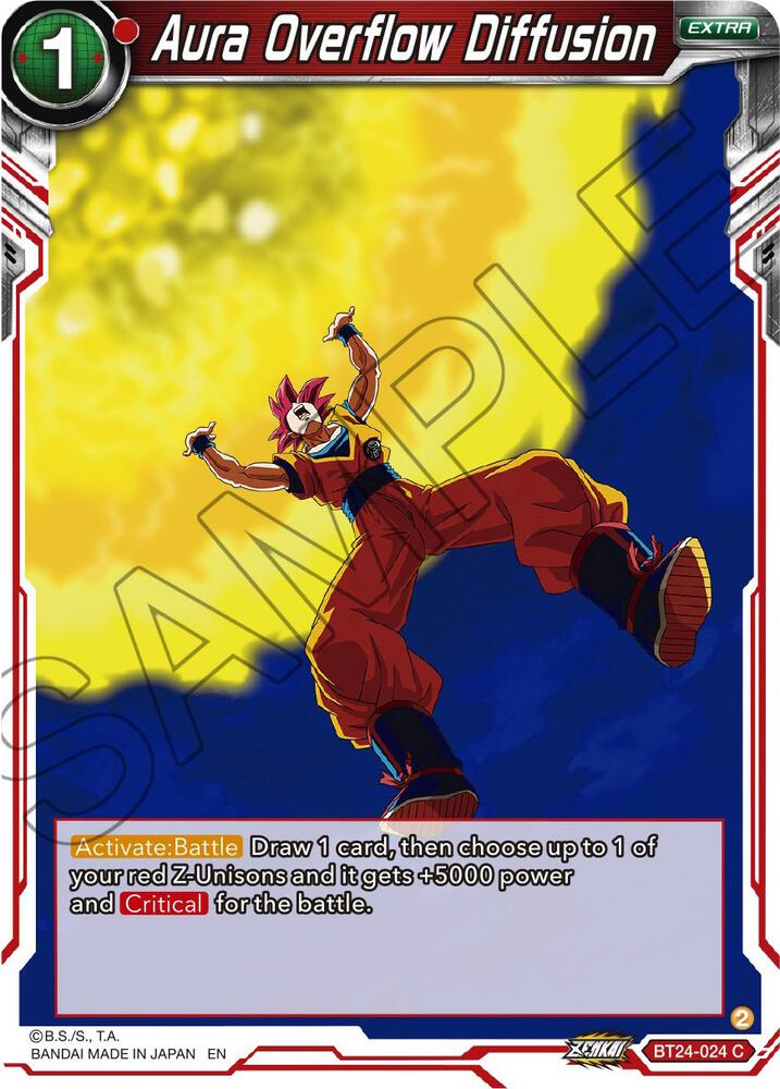 Aura Overflow Diffusion BT24-024 Beyond Generations Dragonball Super card