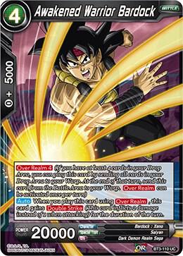 Awakened Warrior Bardock Foil BT3-110 Cross Worlds Dragonball Super card