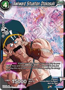 Awkward Situation Otokosuki Foil TB2-032 World Martial Arts Tournament Dragonball Super card
