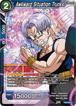 Awkward Situation Trunks Foil TB2-026 World Martial Arts Tournament Dragonball Super card