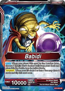 Babidi Babidi Creator of Evil BT2-003 Union Force Dragonball Super card