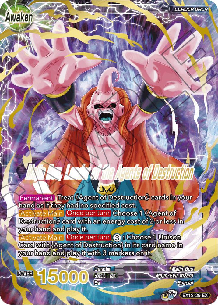Babidi Leader of the Agents of Destruction Majin Buu Leader of the Agents of Destruction EX13-29 Special Anniversary Set 2020 Dragonball Super card