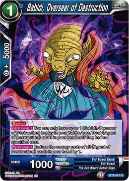 Babidi Overseer of Destruction BT6-047 Destroyer Kings Dragonball Super card