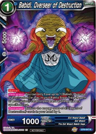 Babidi Overseer of Destruction BT6-047 Tournament Promotion Cards Dragonball Super card