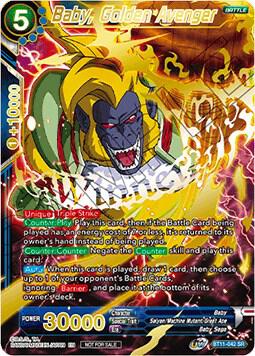 Baby Golden Avenger Alternate Art Set 2021 Vol1 BT11-042 Tournament Promotion Cards Dragonball Super card