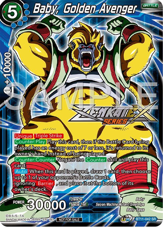 Baby Golden Avenger Event Pack 15 BT11-042 Promotion Cards Dragonball Super card