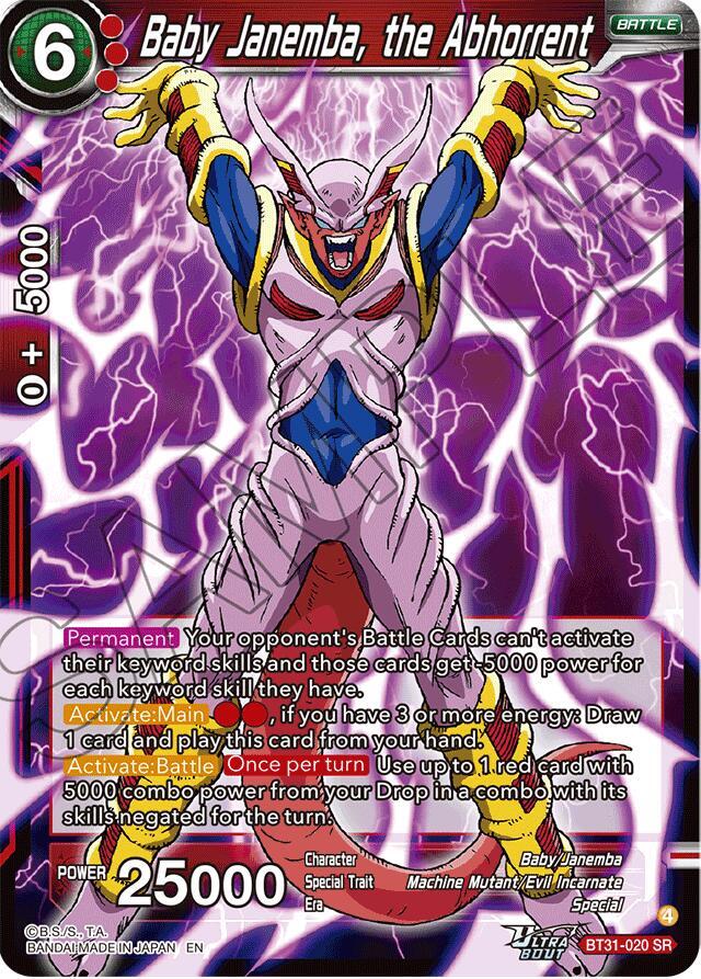 Baby Janemba the Abhorrent BT31-020 Impact Beyond Dimensions Dragonball Super card