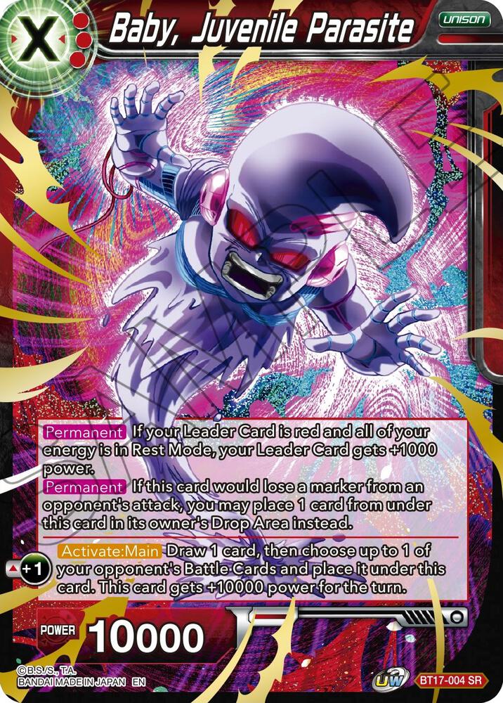 Baby Juvenile Parasite BT17-004 Ultimate Squad Dragonball Super card