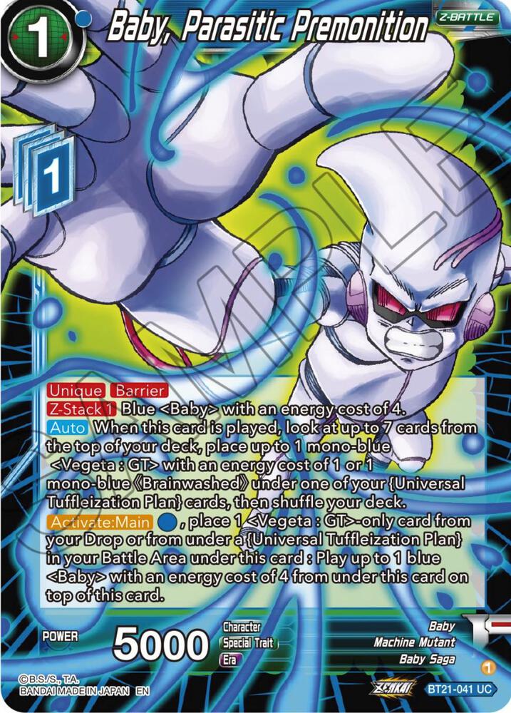 Baby Parasitic Premonition BT21-041 Wild Resurgence Dragonball Super card