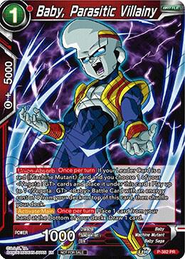 Baby Parasitic Villainy Tournament Pack Vol 8 P-382 Tournament Promotion Cards Dragonball Super card