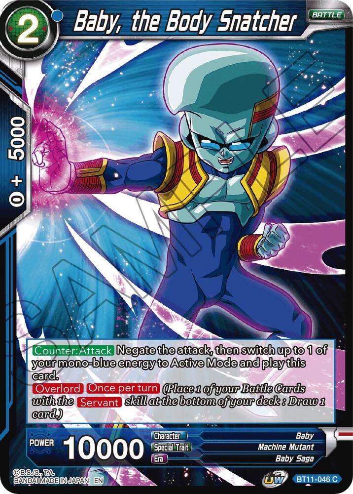 Baby the Body Snatcher Foil BT11-046 Vermilion Bloodline Dragonball Super card