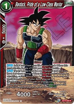 Bardock Pride of a Low Class Warrior Foil BT13-005 Supreme Rivalry Dragonball Super card