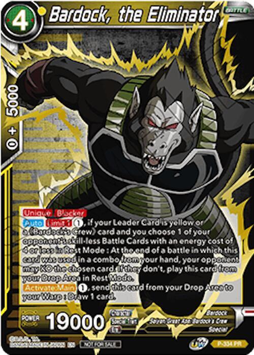Bardock the Eliminator Championship Pack 2021 Vol2 P-334 Promotion Cards Dragonball Super card