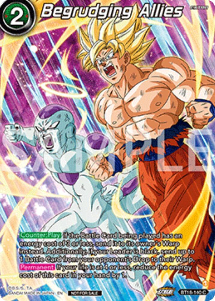 Begrudging Allies Premium Alt Art Set 2025 Vol2 BT18-140 Promotion Cards Dragonball Super card