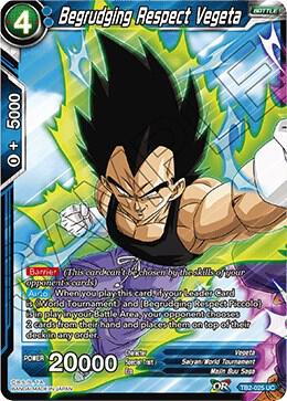 Begrudging Respect Vegeta TB2-025 World Martial Arts Tournament Dragonball Super card