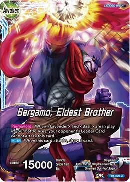 Bergamo Bergamo Eldest Brother Foil TB1-026 Tournament of Power Dragonball Super card