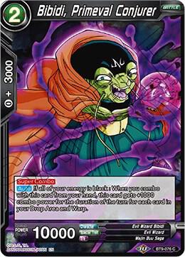 Bibidi Primeval Conjurer Foil BT9-076 Universal Onslaught Dragonball Super card