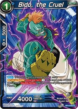 Bido the Cruel Foil BT13-053 Supreme Rivalry Dragonball Super card