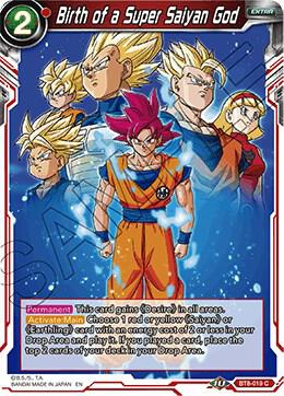 Birth of a Super Saiyan God Foil BT8-019 Malicious Machinations Dragonball Super card