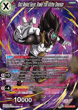 Black Masked Saiyan Brawler from Another Dimension BT13-004 Supreme Rivalry Dragonball Super card