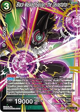 Black Masked Saiyan the Devastator BT5-111 Miraculous Revival Dragonball Super card
