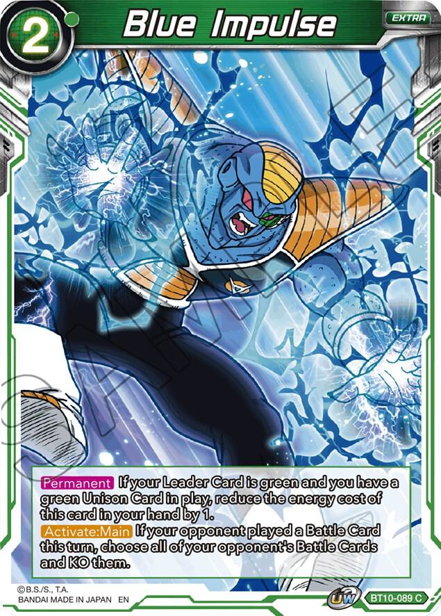 Blue Impulse Foil BT10-089 Rise of the Unison Warrior Dragonball Super card