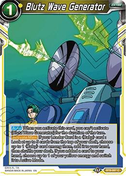 Blutz Wave Generator BT8-087 Malicious Machinations Dragonball Super card
