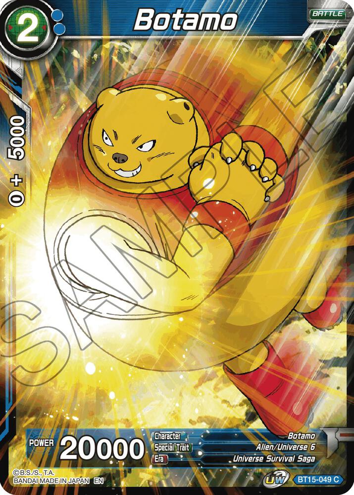 Botamo Foil BT15-049 Saiyan Showdown Dragonball Super card