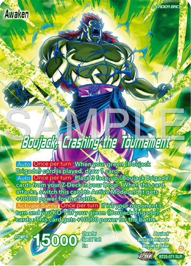 Boujack Brigade Boujack Crashing the Tournament SLR BT25-071 Legend of the Dragon Balls Dragonball Super card