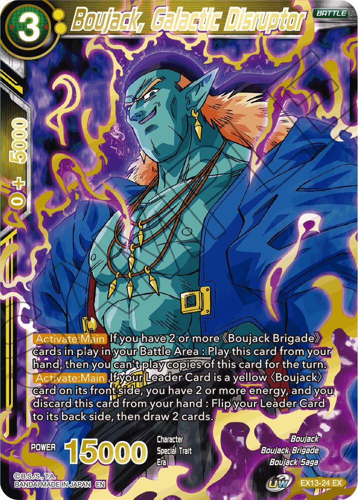 Boujack Galactic Disruptor EX13-24 Special Anniversary Set 2020 Dragonball Super card