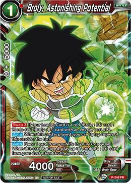 Broly Astonishing Potential Foil P-248 Promotion Cards Dragonball Super card