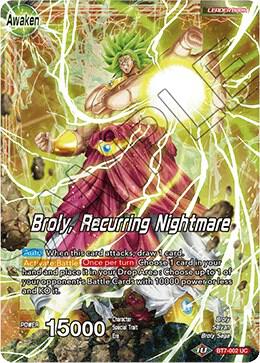 Broly Broly Recurring Nightmare Foil BT7-002 Assault of the Saiyans Dragonball Super card
