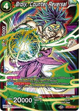 Broly Counter Reversal BT7-020 Assault of the Saiyans Dragonball Super card