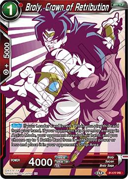 Broly Crown of Retribution Alternate Art P-177 Special Anniversary Set 2020 Dragonball Super card