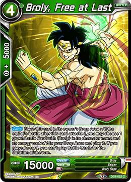 Broly Free at Last Foil DB1-052 Draft Box 04 - Dragon Brawl Dragonball Super card