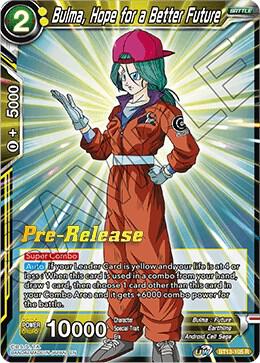 Bulma Hope for a Better Future BT13-105 Supreme Rivalry Pre-Release Cards Dragonball Super card