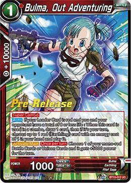 Bulma Out Adventuring BT10-012 Rise of the Unison Warrior Pre-Release Cards Dragonball Super card