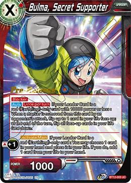 Bulma Secret Supporter Foil BT12-003 Vicious Rejuvenation Dragonball Super card