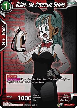 Bulma the Adventure Begins P-233 Promotion Cards Dragonball Super card