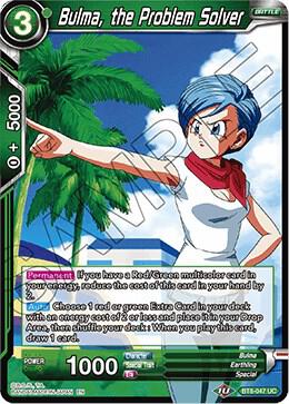 Bulma the Problem Solver Foil BT8-047 Malicious Machinations Dragonball Super card
