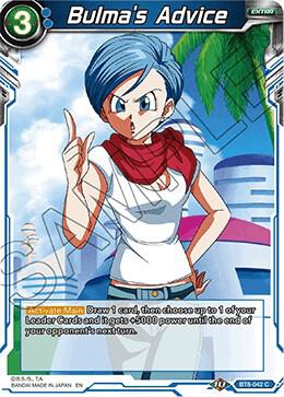 Bulmas Advice Foil BT8-042 Malicious Machinations Dragonball Super card