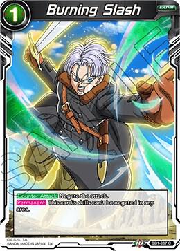 Burning Slash Foil DB1-087 Draft Box 04 - Dragon Brawl Dragonball Super card