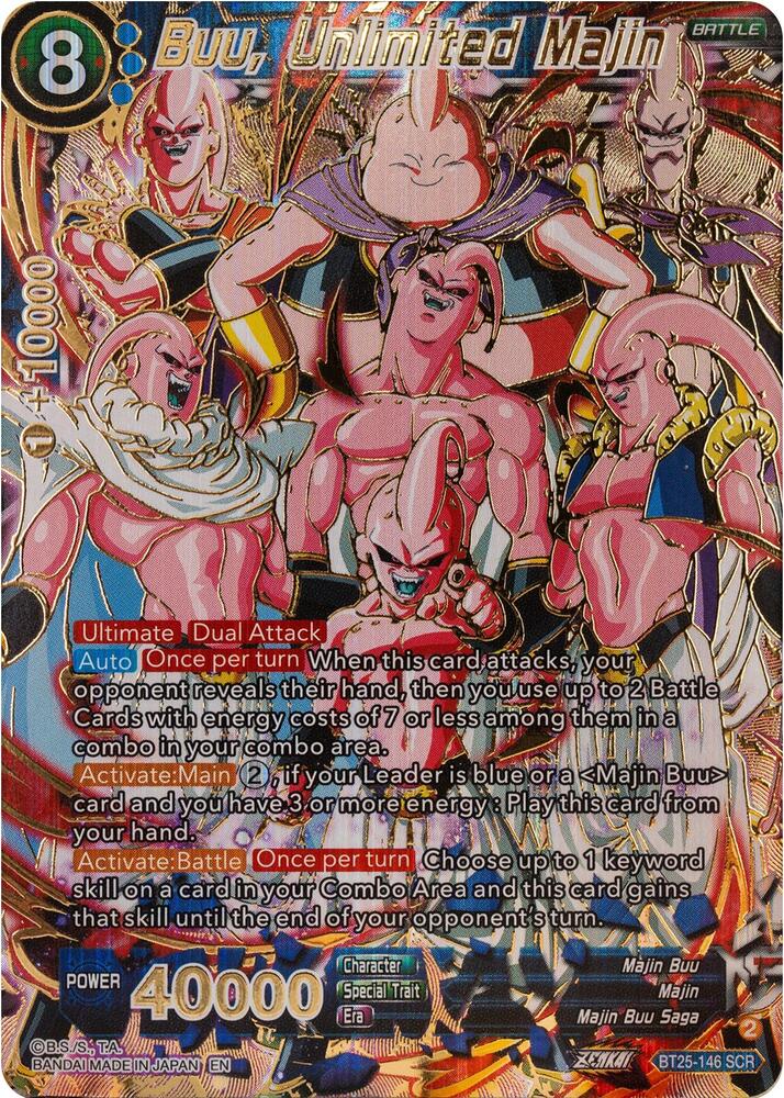Buu Unlimited Majin BT25-146 Legend of the Dragon Balls Dragonball Super card