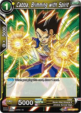 Cabba Brimming with Spirit Foil BT7-082 Assault of the Saiyans Dragonball Super card