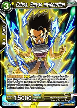 Cabba Saiyan Invigoration Foil DB2-099 Draft Box 05 - Divine Multiverse Dragonball Super card