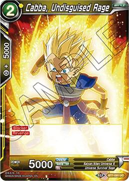 Cabba Undisguised Rage Foil BT7-081 Assault of the Saiyans Dragonball Super card
