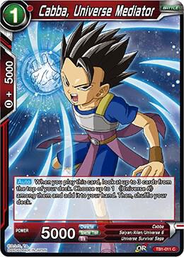 Cabba Universe Mediator Foil TB1-011 Tournament of Power Dragonball Super card