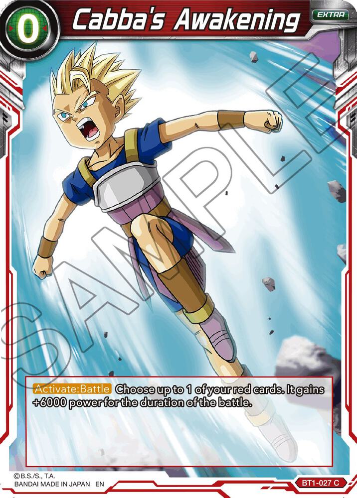 Cabbas Awakening Reprint Foil BT1-027 Battle Evolution Booster Dragonball Super card