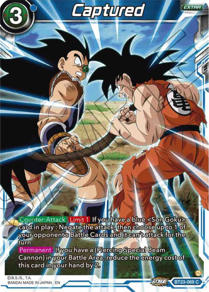 Captured BT23-069 Perfect Combination Dragonball Super card