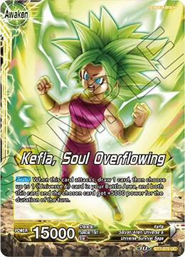 Caulifla and Kale Kefla Soul Overflowing Foil BT7-075 Assault of the Saiyans Dragonball Super card